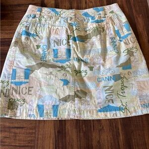 French Cuff French Resort Skort Skirt Sz Sm 4